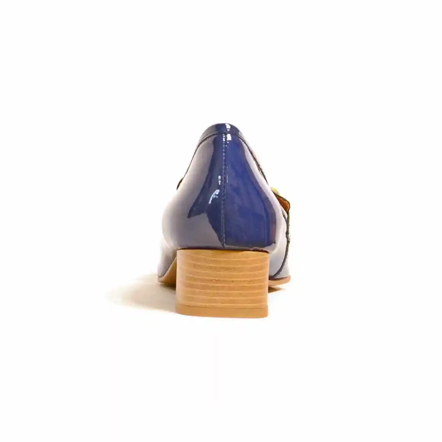 Sacapuce ARMANA cuir verni bleu