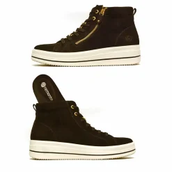 Sacapuce BEKI cuir velours noir