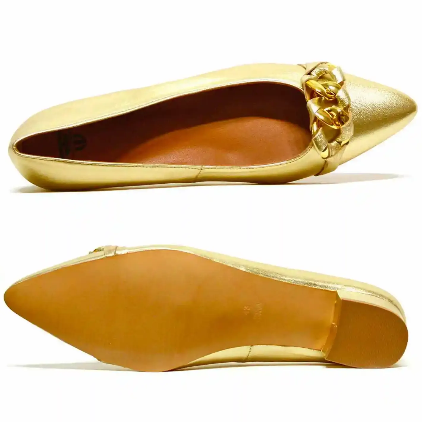 Sacapuce BILBAO cuir or