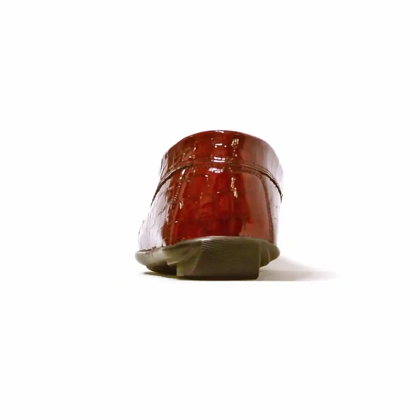 Sacapuce CABRA vernis croco bordeaux