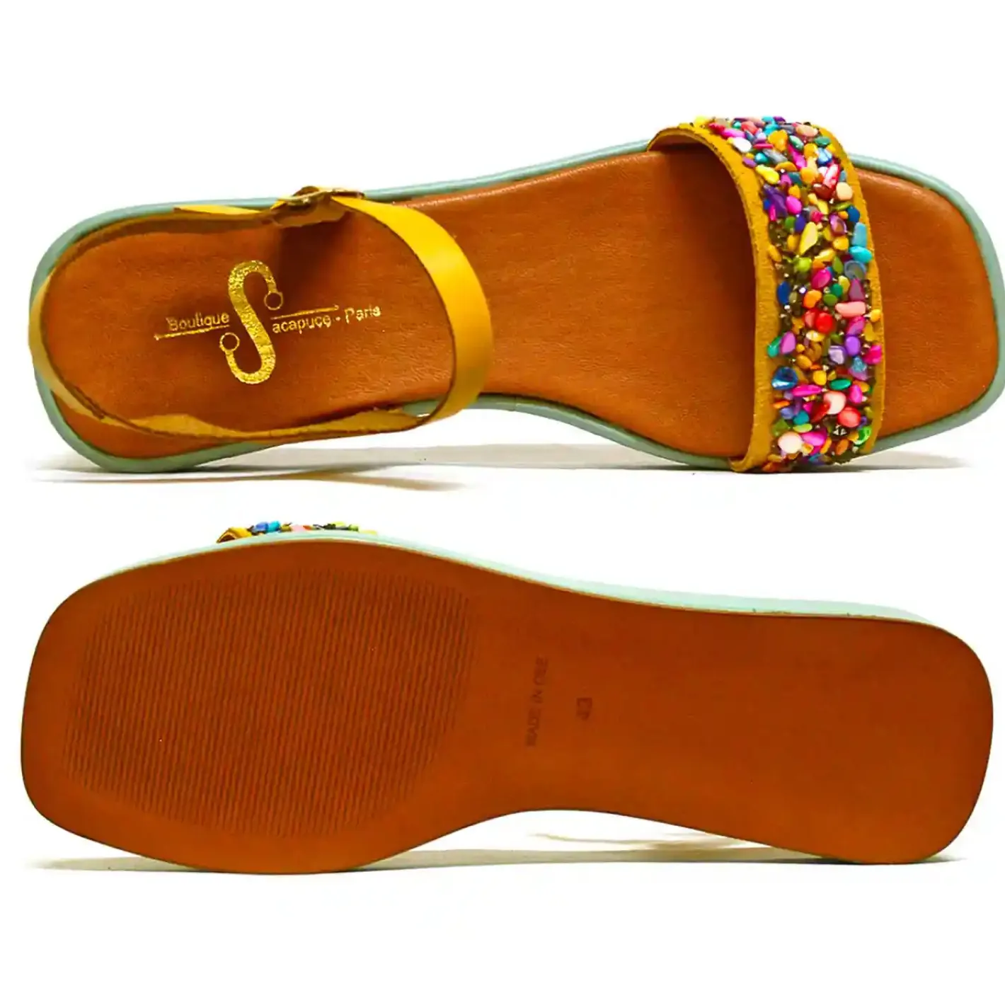 Sacapuce CHIARA bleu jaune
