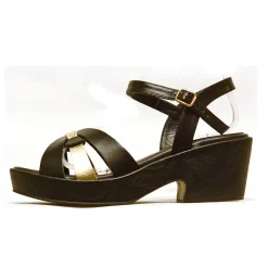 Sacapuce CHICA cuir noir platine