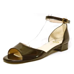 Sacapuce CLARA cuir verni noir