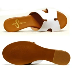 Sacapuce CLARICE cuir blanc