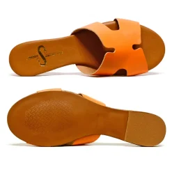 Sacapuce CLARICE cuir orange