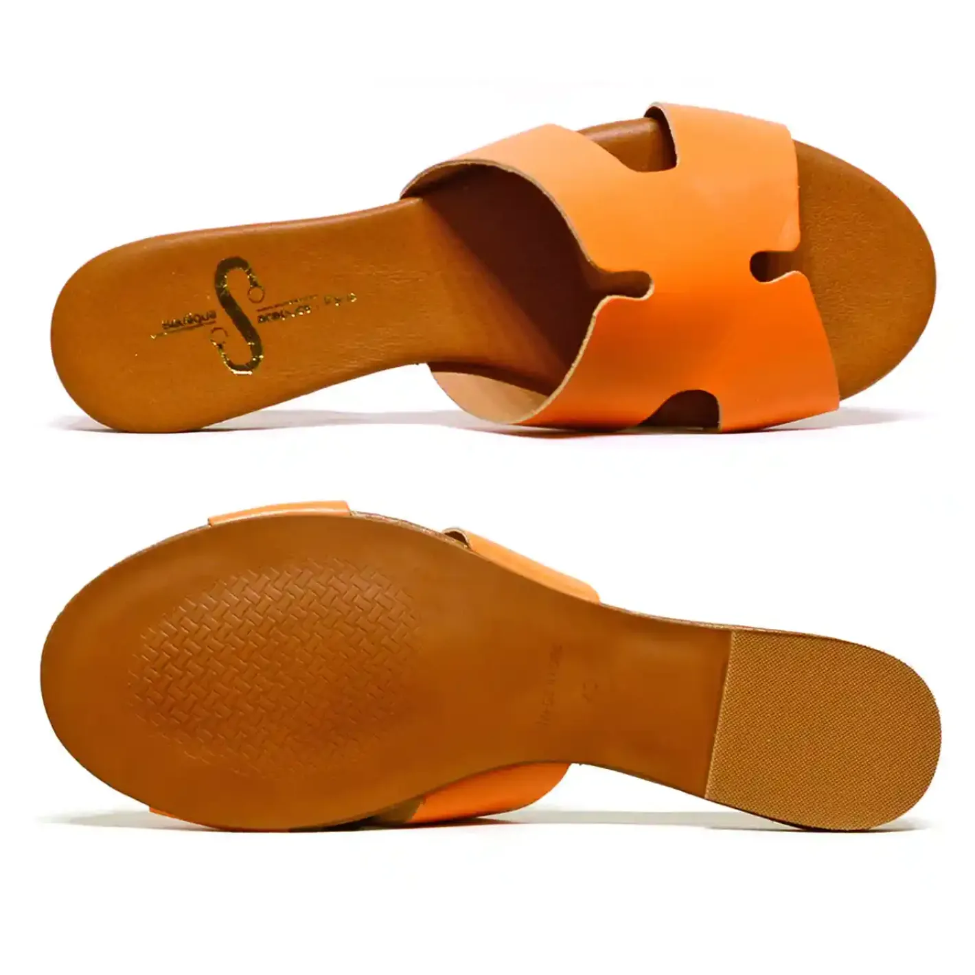 Sacapuce CLARICE cuir orange