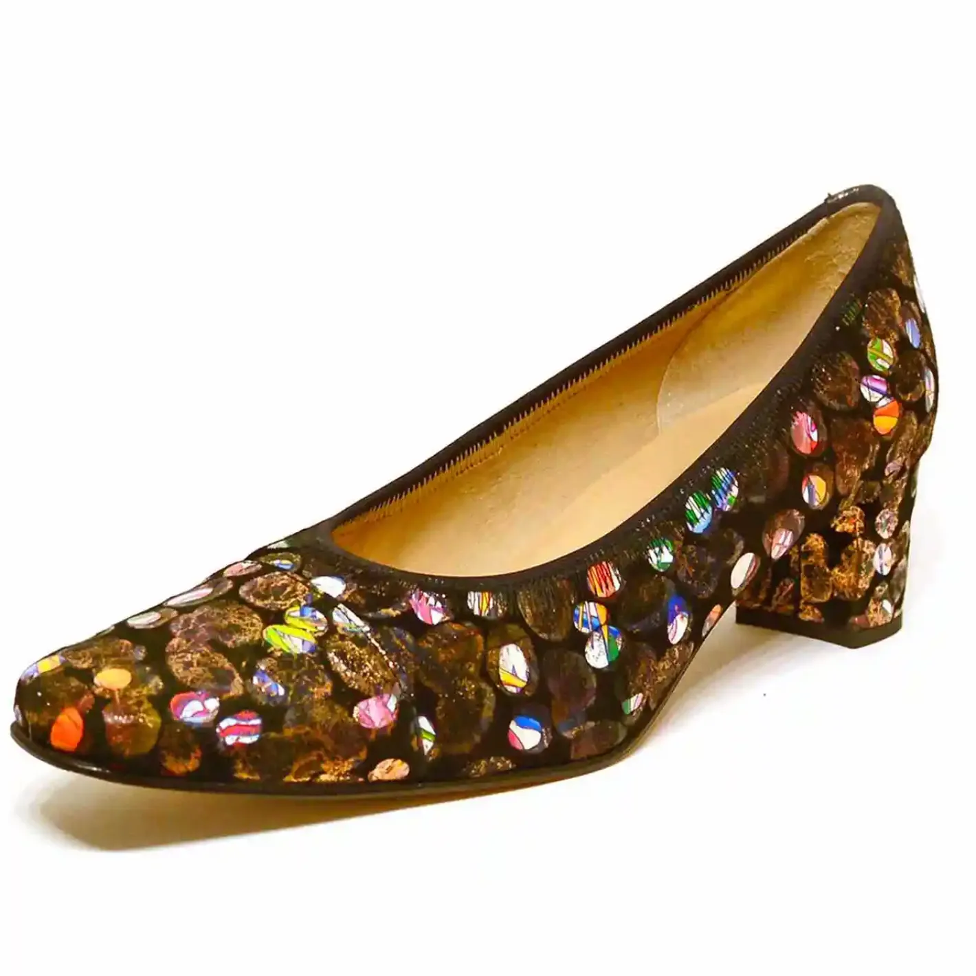 Sacapuce EMER velours noir multi