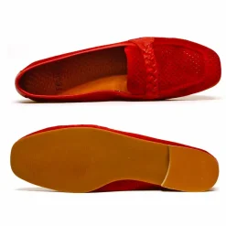 Sacapuce ESTELA velours rouge