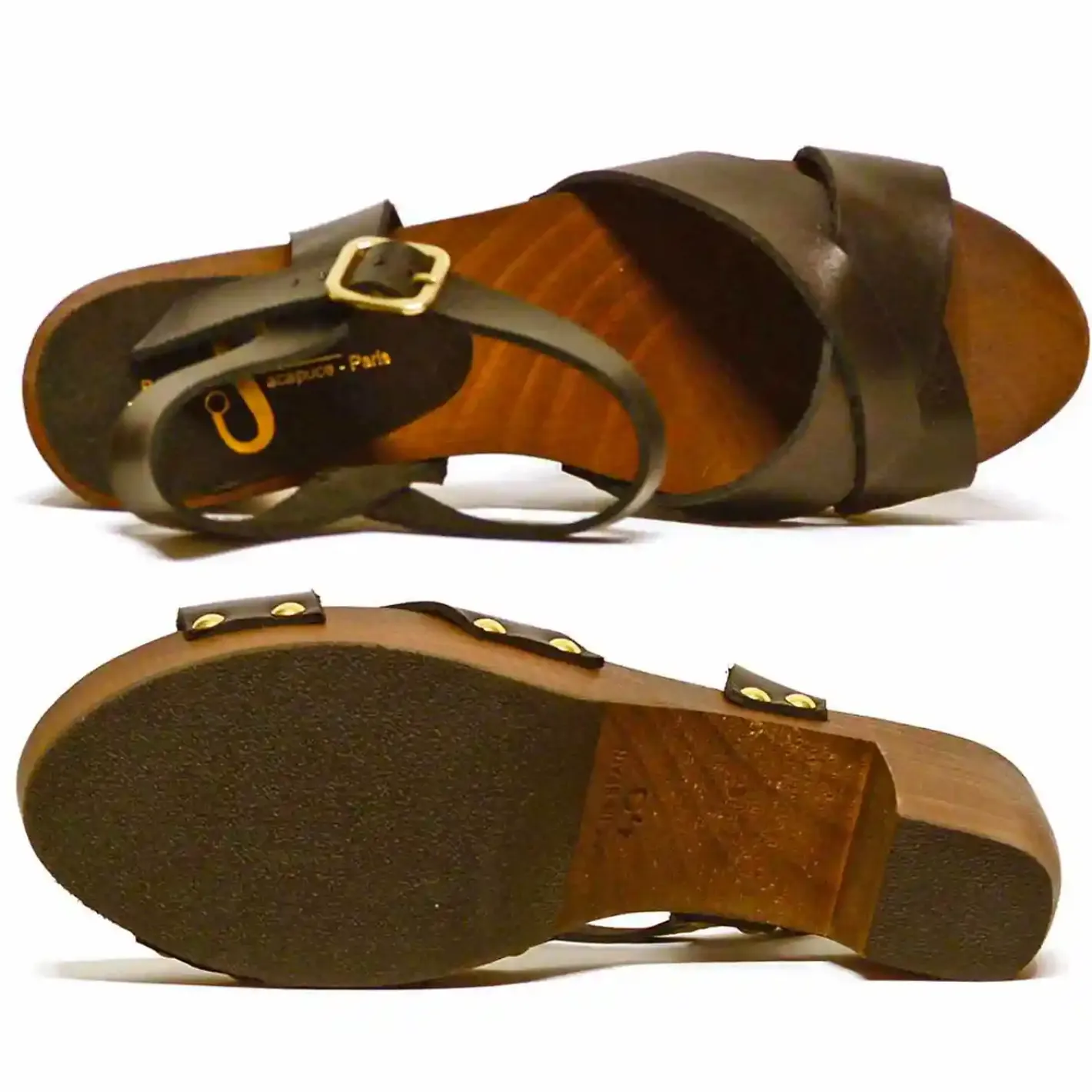 Sacapuce ESTELLE cuir noir