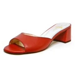 Sacapuce GAELLE cuir rouge