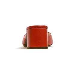 Sacapuce GAELLE cuir rouge