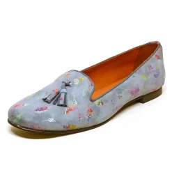 Sacapuce GOLDO velours bleu fantaisie