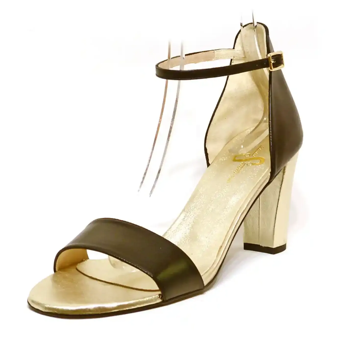 Sacapuce IDANA cuir noir platine