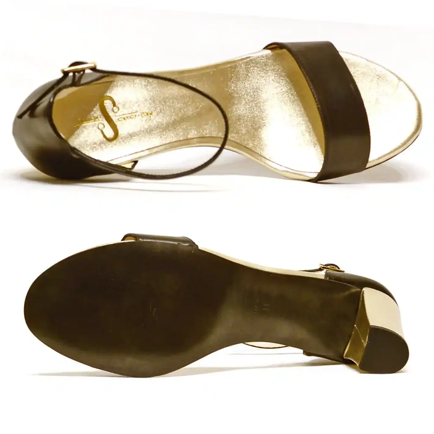 Sacapuce IDANA cuir noir platine
