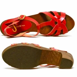 Sacapuce MAEVA cuir rouge