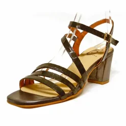 Sacapuce MALIBU croco verni gris foncé