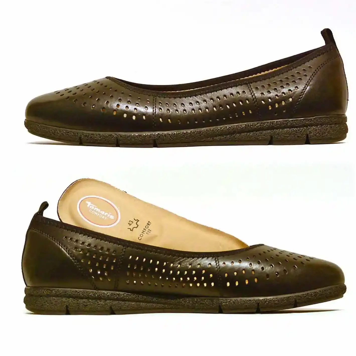 Sacapuce MASAMA cuir noir ajouré