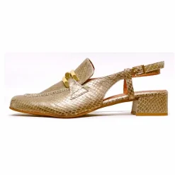 Sacapuce MICHA cuir serpent doré