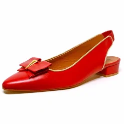 Sacapuce MILAO cuir rouge