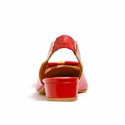 Sacapuce MILAO cuir rouge