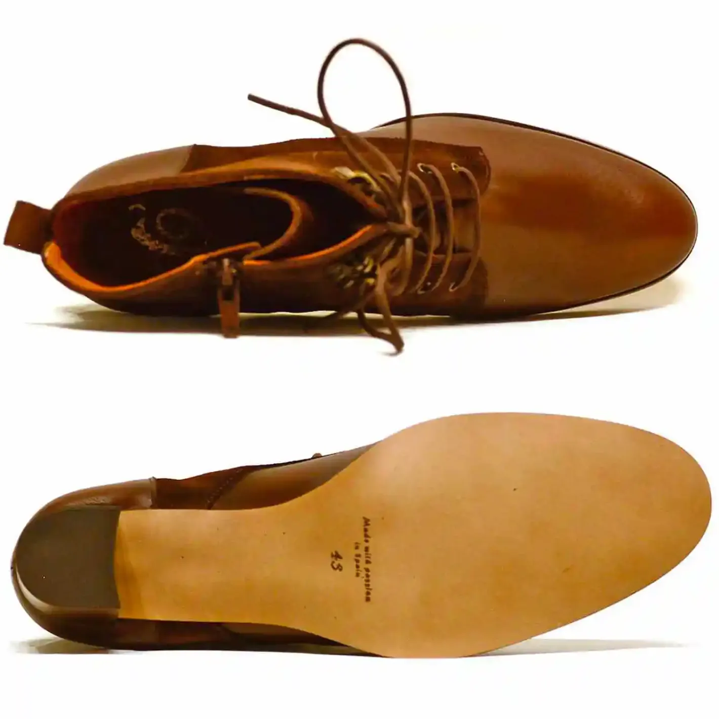 Sacapuce OFELIA cuir velours marron