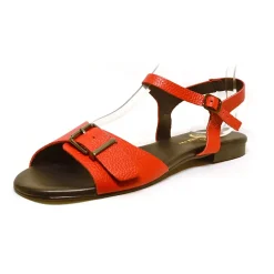 Sacapuce PILAR cuir rouge