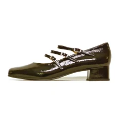 Sacapuce TEANO cuir verni noir