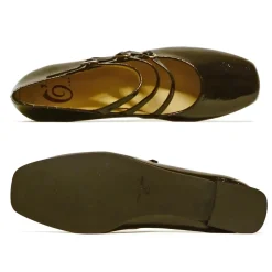 Sacapuce TEANO cuir verni noir