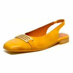 Sacapuce TILDA cuir jaune moutarde