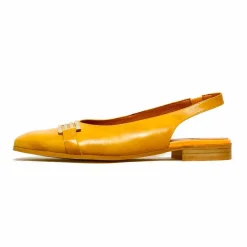 Sacapuce TILDA cuir jaune moutarde