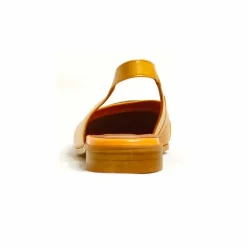Sacapuce TILDA cuir jaune moutarde