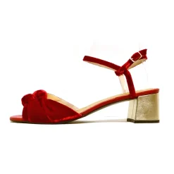 Sacapuce TRICIA velours rouge
